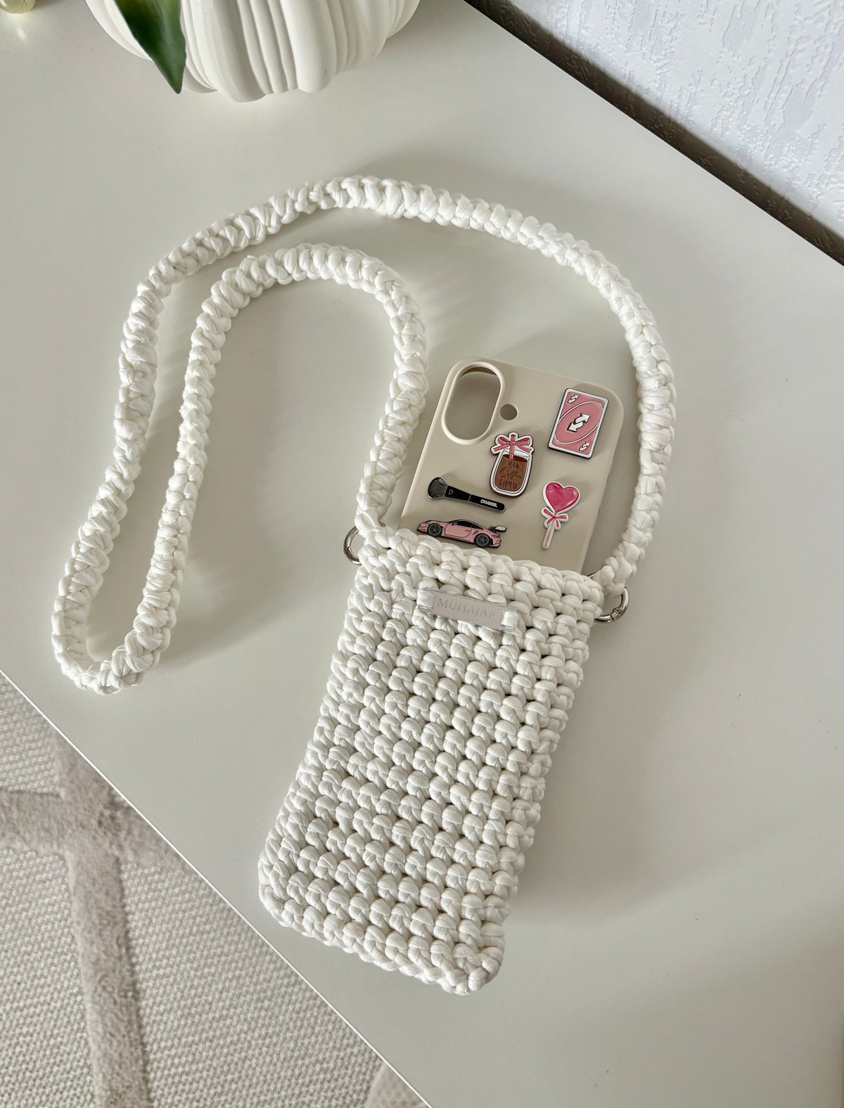 Pochette de téléphone - Blanc