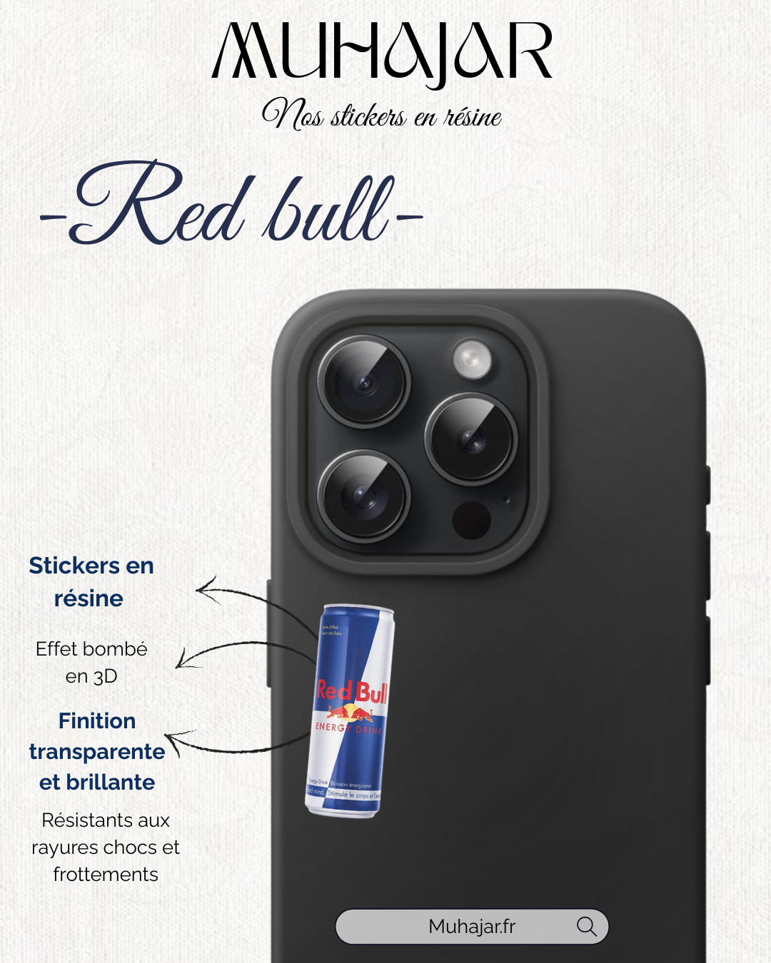 Stickers résine - Redbull