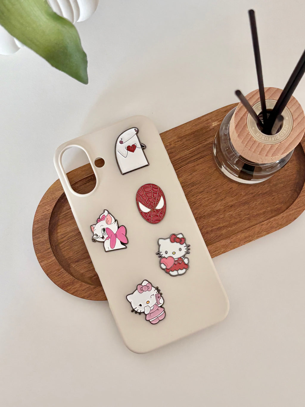 Stickers métal - Hello kitty Rose