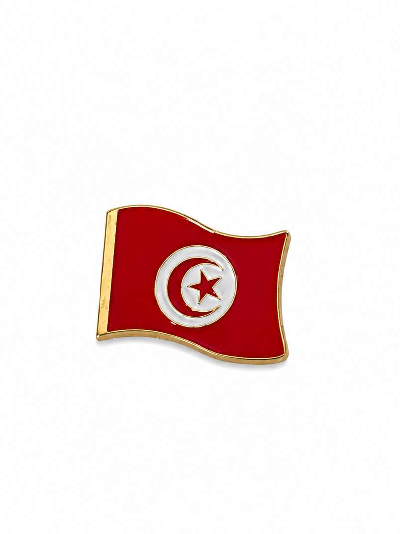 Stickers métal - Flag Tunisie