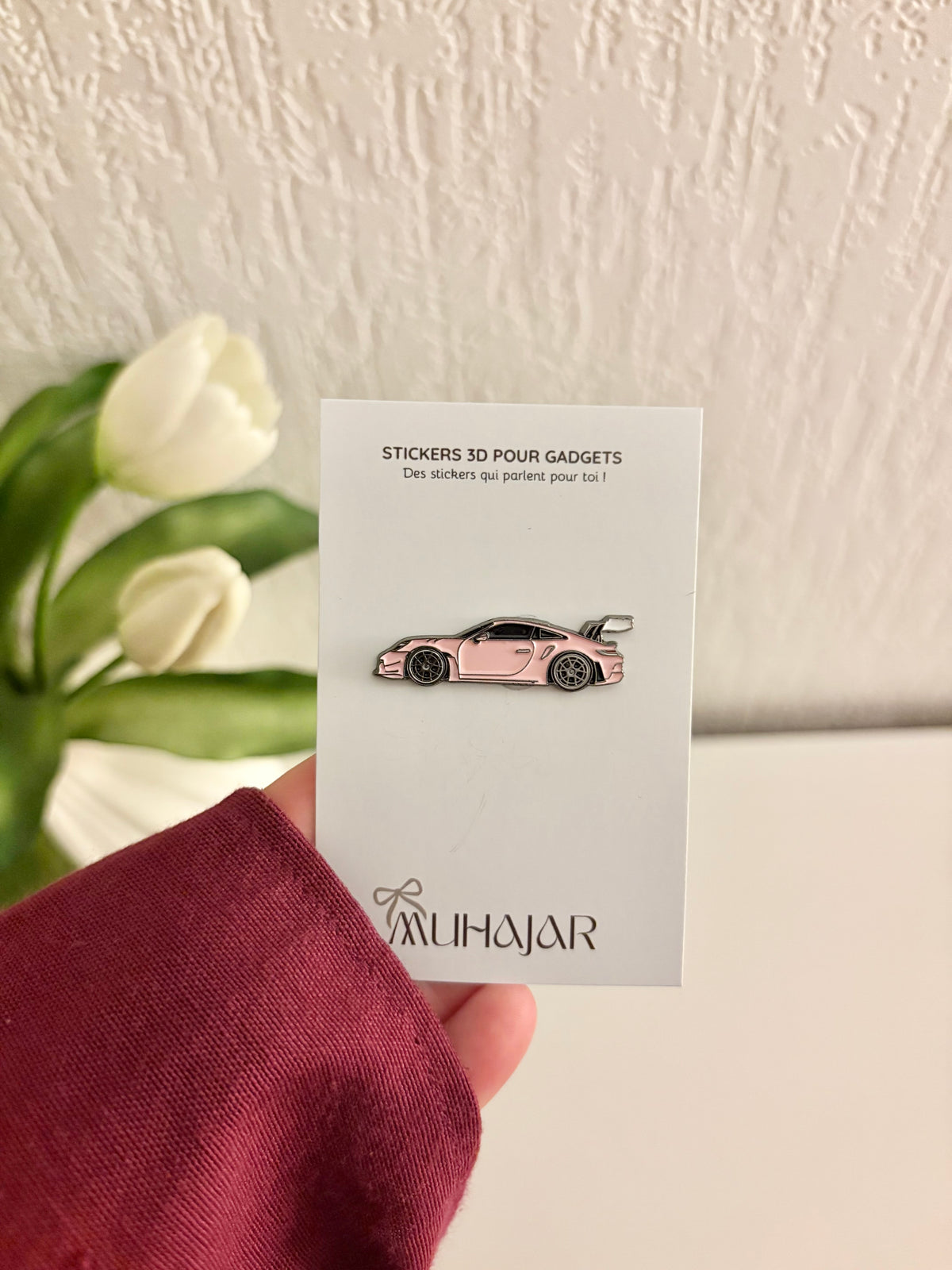 Stickers métal - Porsche 911